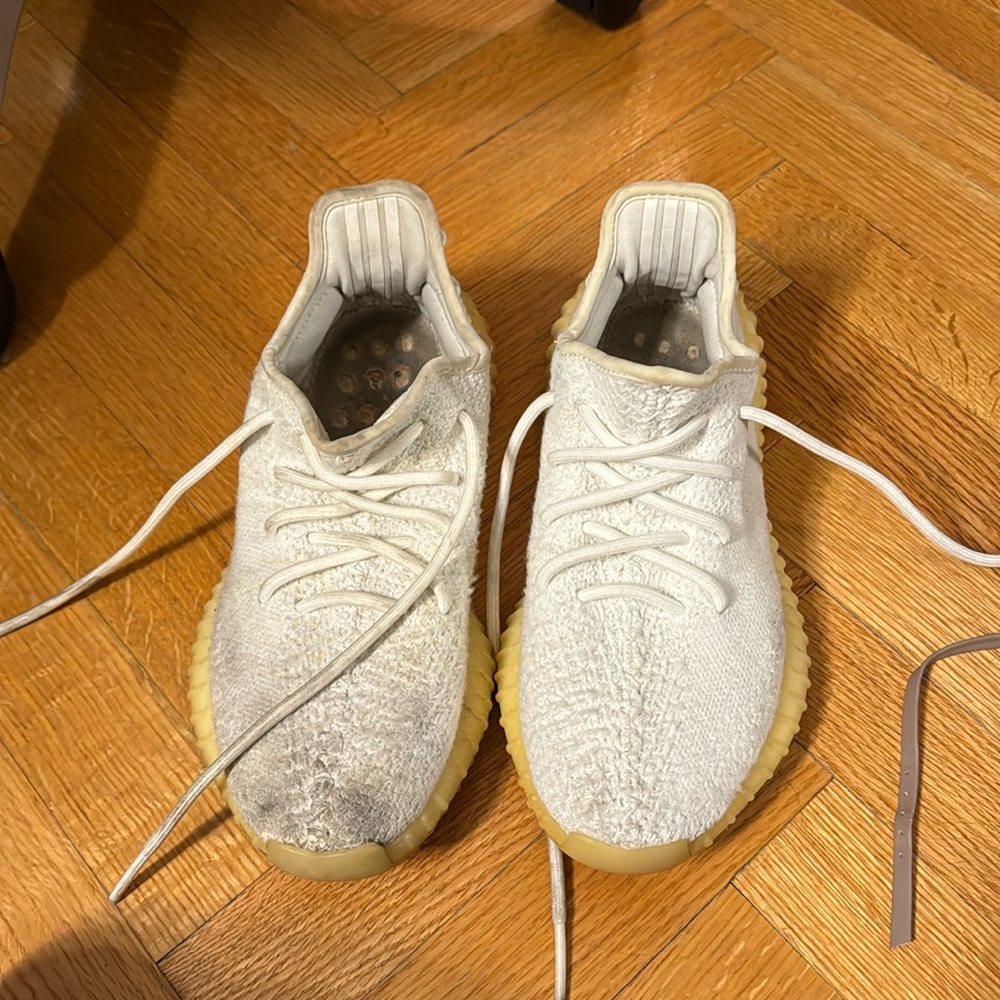 Yeezy sneakers worn